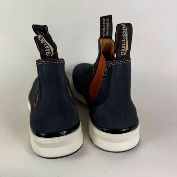 Blundstone Chelsea Boot Women's 9.5 Navy Suede Round Toe Pull-On Ankle 2147 - Picture 7 of 9
